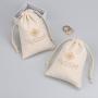 High Quality Cotton Dust Linen Candle Soap Pouch Natural Muslin Canvas Gift Shoe Underwear Packaging Drawstring Bag