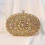 Alloy Flower Diamonds Diamond Encrusted Evening Bag Handbag Female 2024 New Fashion Luxury Clutch Bag
