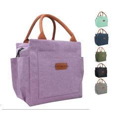 New Style Fashion Durable Portable Waterproof Thermal Tote Bag Reusable Leakproof Insulated Lunch Cooler Bag With Side Pockets