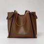 Newest Fashion Genuine Leather Women Tote Bags Shoulder Clutch 2 pcs handbag