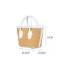 2022 OEM Woven Bag High Quality Handmade Woven Handbag Pu Women Straw Shoulder Bag Summer Beach Large Neoprene Mini Tote Bag