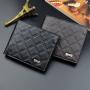 OME827 Customize Design Slim Coin Purse New ID Credit Card Holder Short PU Leather Thin Wallet For Men Tri-fold Coin Purse