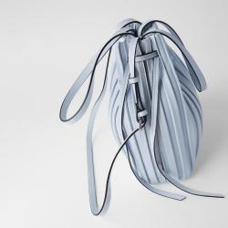 2024 Custom Wrinkle Drawstring Crossbody Bag Fashion Vegan Leather Cross Body Bucket Bags