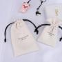 Custom Logo Printing Suede Jewelry Pouch Drawstring Bag Small Gift Lipstick Jewelry Packing Suede Pouch