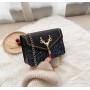 Hot Sale Korean Fashion Tassel Women's Small Square Bags Factory Wholesale Chain Women's Single Shoulder Bags