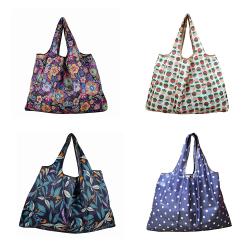 Hot Reusable Shopping Bags Women Foldable Tote Bag Portable Cloth Eco Grocery Bag Folding Large Capacity Handbags