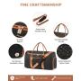 LOVEVOOK fashion 2pcs/set quilted carry on travel duffle bag with transparent toiletry pouch luggage travel duffel bag for women