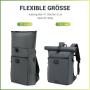 Lovevook 2022 Recyclable PET Waterproof Lightweight 15.6 Inch Laptop Daypack Backpack for Travel Work Men Women Rolltop Backpack