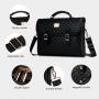 LOVEVOOK 2024 Hot sale fashion design PU Leather laptop bag Custom logo Waterproof office messenger Briefcase tote laptop bags