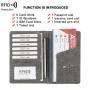 OEW205 PU Leather Travel Passport Holder Cover RFID Passport Holder Cover Wallet Wallet With Card Case Ticket Slot
