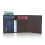 Genuine Leather RFID Blocking Slim Minimalist Thin Front Pocket Card Holder Rfid Wallet Metal Card Case Luxury Anti Money Clip