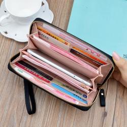 2024 new design ladies pu leather wallet wholesale fashion women trendy coin leather woman wallet