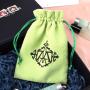 Custom Logo Printed Suede Gift Jewelry Drawstring Bag Luxury Soft Velvet Antique Storage Suede Pouch
