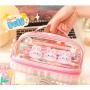 BDA004 New Stationery Bag Portable PVC Pencil Case Korean Style Creative Student Zipper Pencil Cases Office for Teens Girls