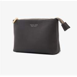 Makeup pouch travel organizer make up brush bag black clutch trousse de maquillage zipper cosmetic bag