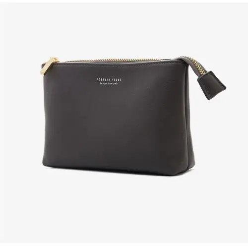 Makeup pouch travel organizer make up brush bag black clutch trousse de maquillage zipper cosmetic bag