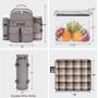 Custom 4 Person Concept Travel Camping Picnic Bag Set Insulated Large Cooler Backpack Picnic Cooler Bag With Mat Tableware
