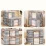 SN039 Foldable Clothes Organizer Storage Containers for Organizing Bedroom Closet Clothing Comforter Organization
