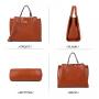 2024 new high-quality handbag simple fashion leather solid color ladies latest luxury shoulder bag