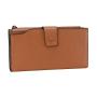 Trendy premium eco cowhide genuine leather rfid women purse wallet natural leather women wallet purse