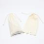 Eco Friendly Natural Cotton Pouch Cloth Packaging Drawstring Gift Organic Muslin Cotton Shopping Dust Bag With Cotton String