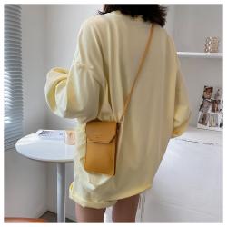 Custom mobile phone storage bag shopping all decorative zipper single shoulder oblique span small plus logo