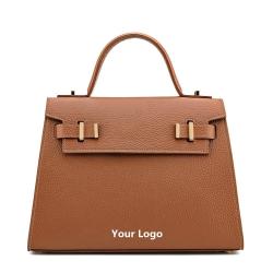 Wholesale Classic Elegant Luxury Handbags For Women Lychee Multi Color Flap Top Handle Custom Logo Pattern Size Ladies Hand Bags