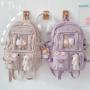 SC026 New Trendy Korean Large Capacity Zippers Backpack Polyester Girls High School Bags Wholesale Waterproof Travel Backpack