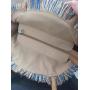 Wholesale 2024 Fashion leather fringe straw woven round bag Beach Bags Women's handbag shoulder Bag
