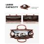 LOVEVOOK 2pcs New Style 15.6 in Lightweight PU Canvas Laptop Tote Bag Shoulder Messenger Bag for Business Work Tote for women