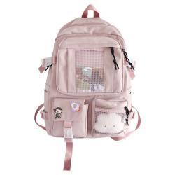 2022 New Backpack Casual Sports Shoulder Bags Campus Women Cute Backpacks With Mesh Pocket