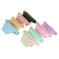 RTS Stock Nylon Personalised Embroidery Glitter Chenille Patches Custom DIY Women Men Christmas Gifts Fanny Packs Waist Bags