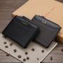 ZR147 Men's New Wallet Fashion Short Zipper Zero Wallet Open Wallet Multi-card Card Bag Gift for Father and Friend