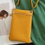 2024 Ladies Litchi Mobile Phone Bag Single Strap Fashionable Shoulder Daytime Joker Messenger Bag Portable for Women