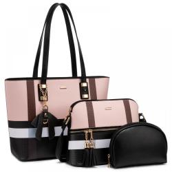 2022 custom LOVEVOOK new arrival ladies crossbody bags 3 pcs tote bags sets large women luxury purses and handbags