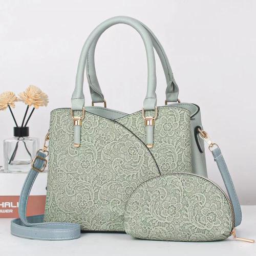 2024 New wholesale luxury leather fashion quilted leather bags set women's large capacity handbags For ladies