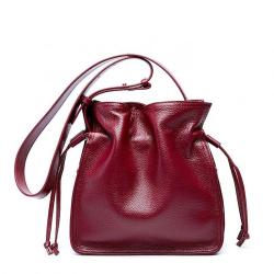 Fashion Style Bucket Crossbody Bag Real Cow Leather Tote Ladies Hand Bags