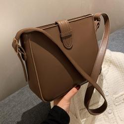 2024 Popular Crossbody Bags Women Handbags Ladies Luxury Shoulder Bucket Bag Solid Color Pu Leather Designer Bag Wholesale Open