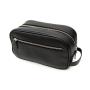 Custom Leather Toiletry Kit Beauty Cosmetic Make Up Toiletry Makeup Bag With 2 Zippered Closures for Men & Women