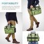 colorful polyester aluminum foil insulation isotherm plastic cooler tote  bag camping high quality food delivery cooler bag