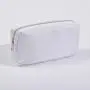 Wholesale Personalised Fabric Letter Patches Nylon Zipper Travel Toiletry Cosmetic Bags Nylon Makeup Pouch