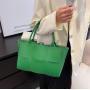 New Large Capacity Tote Bag National Large Checked Single Shoulder Crossbody Design Button Leather Polyester Cotton Summer Use