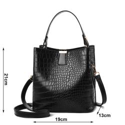 Custom Pu Leather 2024 Luxury women bucket bags Design Ladies Sling Tote Bags Hand Bag Trendy women's Handbag For Lady