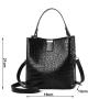 Custom Pu Leather 2024 Luxury women bucket bags Design Ladies Sling Tote Bags Hand Bag Trendy women's Handbag For Lady
