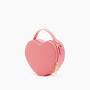 OEM ODM Fashion Cross Body Bag Ladies Shoulder Bag Luxury Vegan Leather Heart Shaped Handbag For Women