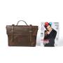 Custom  Men's classic briefcase  retro  Crazy Horse  leather men tote bag fashion Men business bag factory wholesale