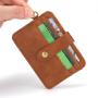 CUIKCA Unisex Women Men Wallet PU Leather Slim Wallet With Snap Button & D-ring Coin Purse Business ID Credit Card Holder Cases