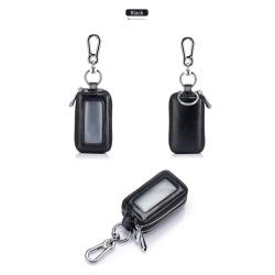 KBW230 2023 Pop Up Car Key Bag Leather Zip Double Men's Lock Key Bag Waist Hanging
