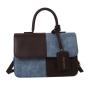 Fashionable spliced Textured Handbag, Summer Commute Foreign-style Shoulder Crossbody Square Bag, Trendy