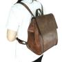 Luxury Leather Wine Backpack with Hidden Dispenser Insulated Large Wine Carrying Carrier Set with Wine Bladder